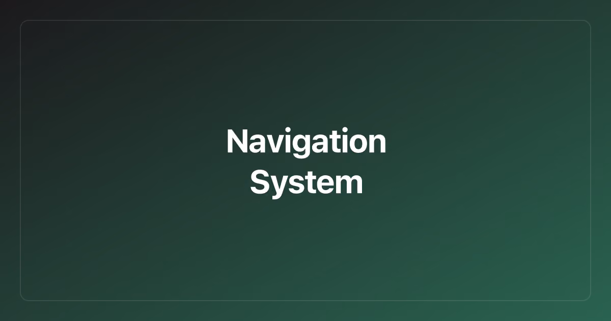 Navigation System
